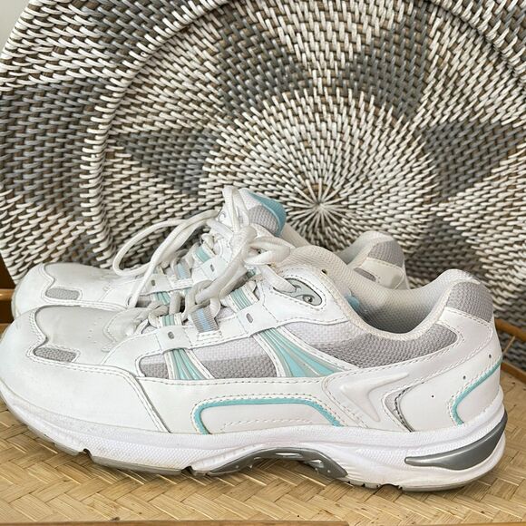 Vionic Walker Classic White Aqua Leather Walking Shoes Size 8.5 - Picture 8 of 14